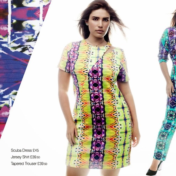 Evans scuba print shift dress Sz 18 NEW with tags - Picture 2 of 2